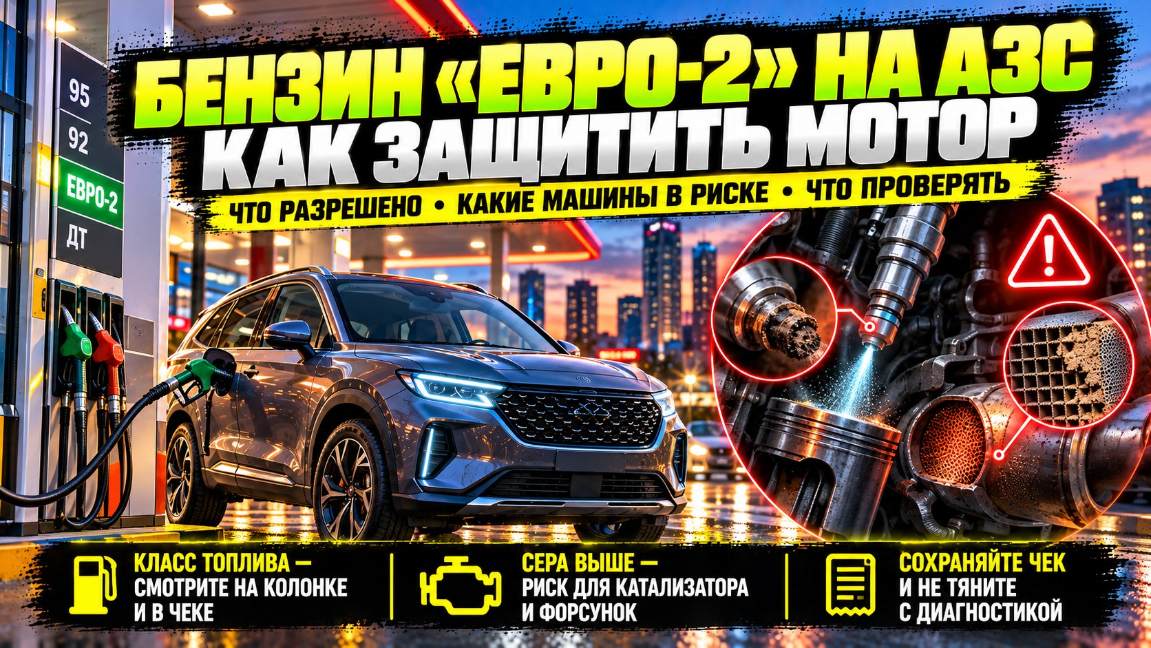 Бензин «Евро-2» на АЗС: что разрешено, чем рискуют современные моторы и как себя защитить