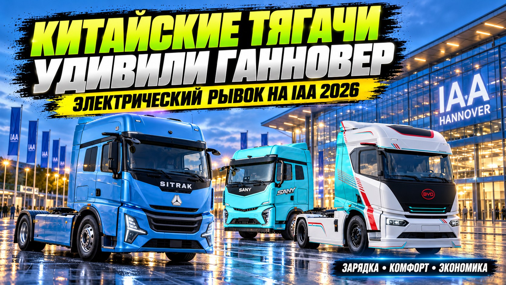 Тяжёлый ток: чем китайские тягачи удивили Ганновер