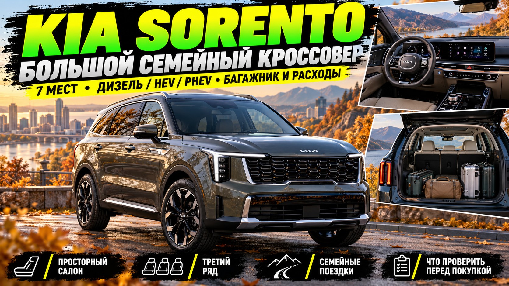 Kia Sorento после обновления: большой кроссовер под реальные семейные задачи