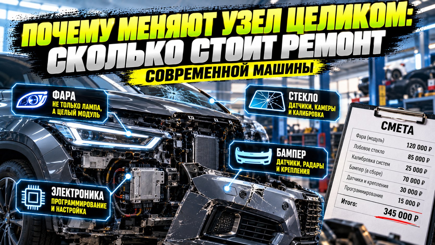 Почему меняют узел целиком: сколько на самом деле стоит ремонт современного автомобиля