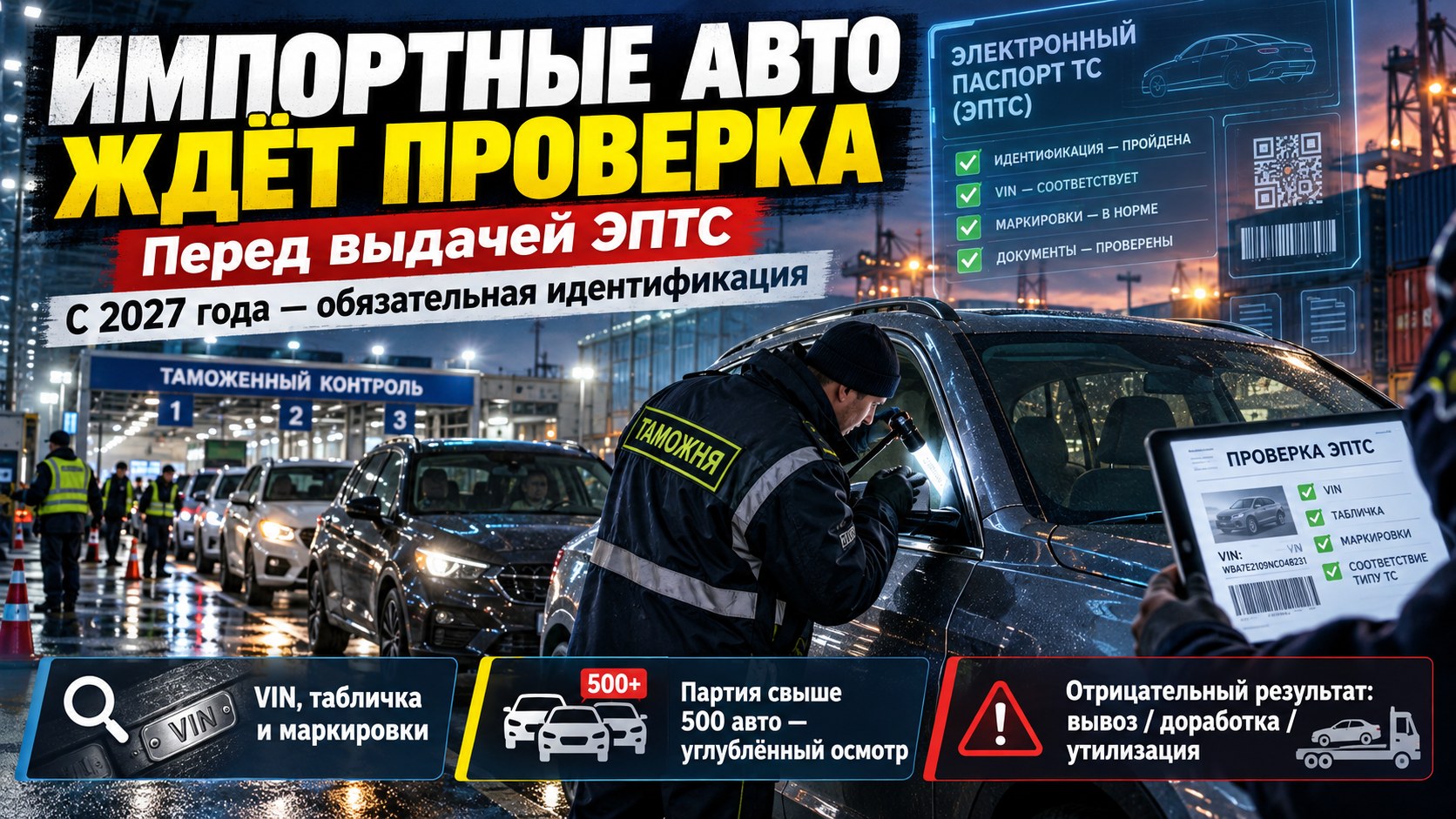Импортные автомобили ждёт дополнительная проверка: что изменится с 2027 года
