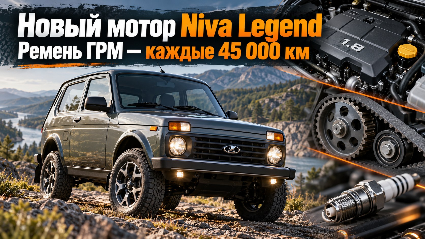 Новый мотор Niva Legend: ремень вместо цепи, замена каждые 45 тысяч км и свечи с резьбой 12 мм