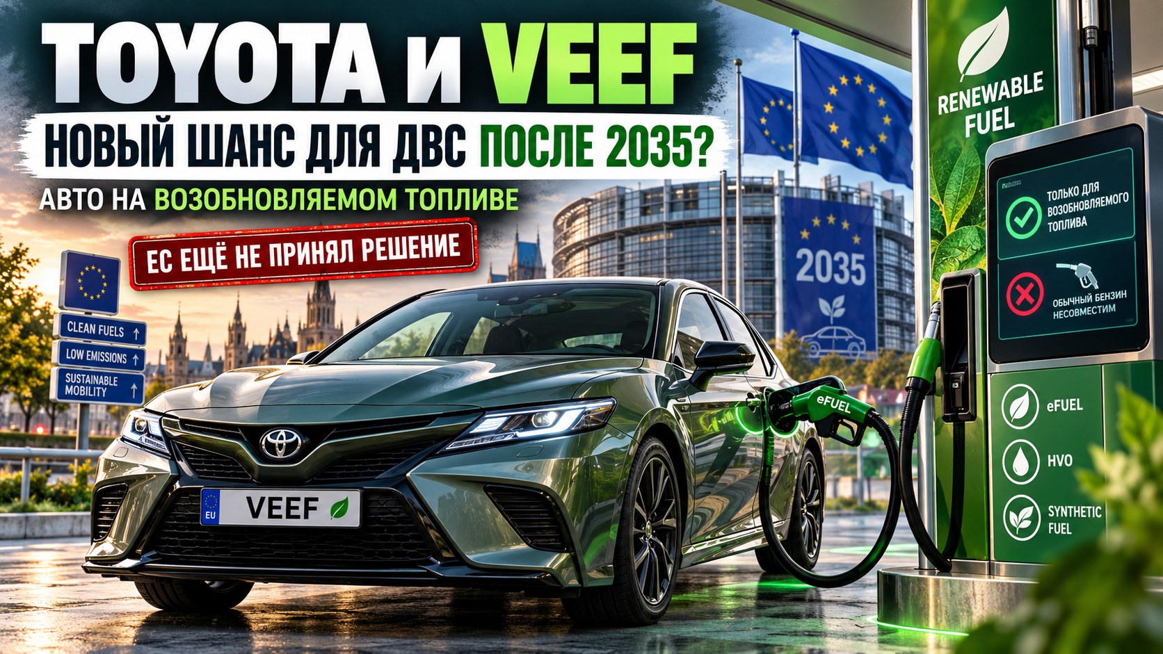 Toyota предложила новый класс автомобилей VEEF: смогут ли бензиновые двигатели остаться после 2035 года?