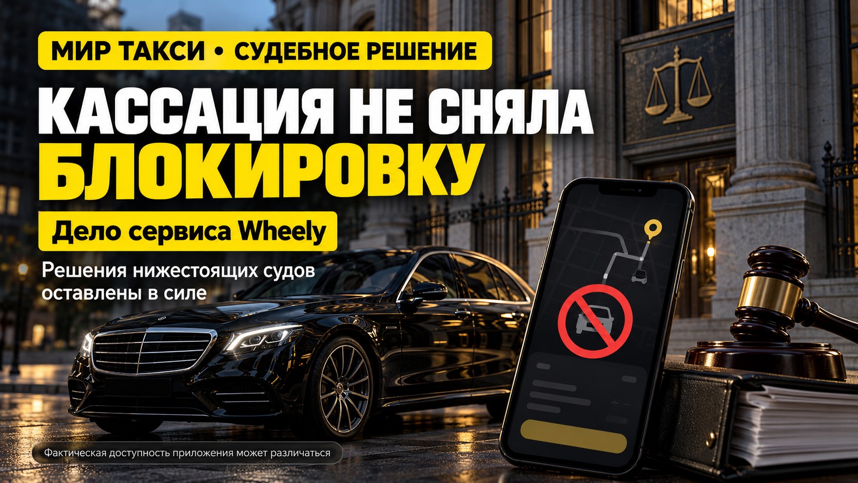 Кассация оставила в силе блокировку Wheely: что решил суд